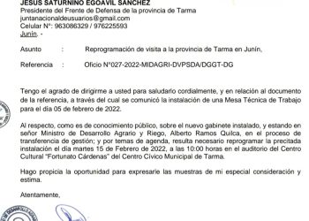 NO LLEGARÁ EL MINISTRO DE AGRICULTURA, NO HABRÁ MESA TÉCNICA DE DIÁLOGO, LA ESTÁN POSTERGANDO PARA EL 15 DE FEBRERO